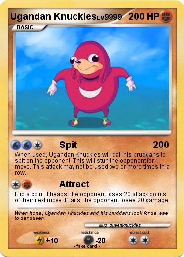 Pokemon Ugandan Knuckles