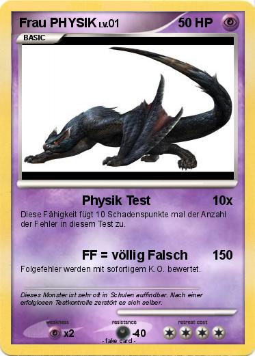 Pokemon Frau PHYSIK