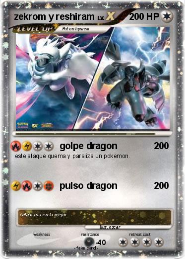 Pokemon zekrom y reshiram