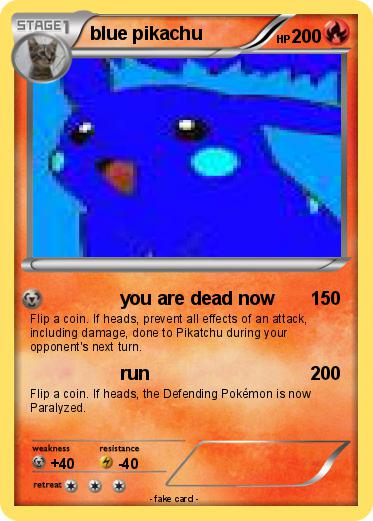 Pokemon blue pikachu