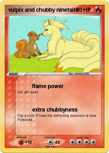 Pokemon vulpix and chubby ninetails