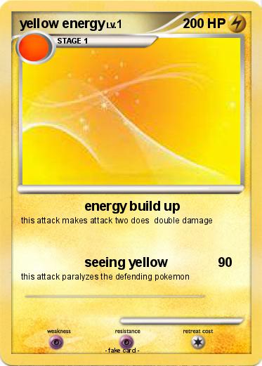 Pokemon yellow energy