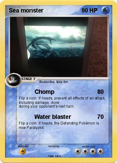 Pokemon Sea monster