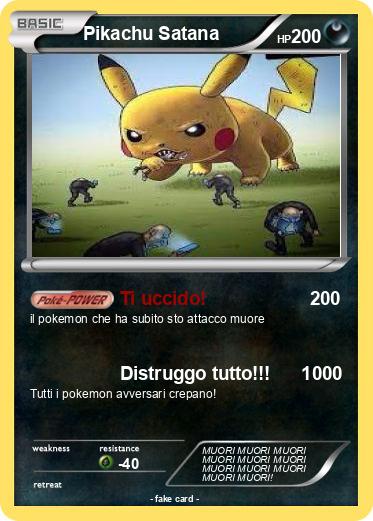 Pokemon Pikachu Satana