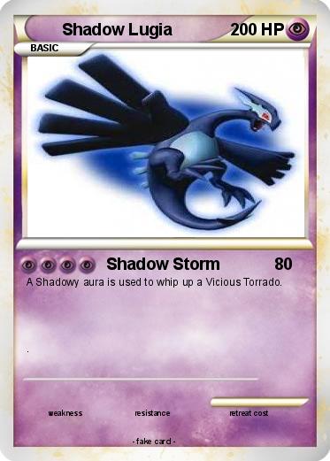 Pokemon Shadow Lugia