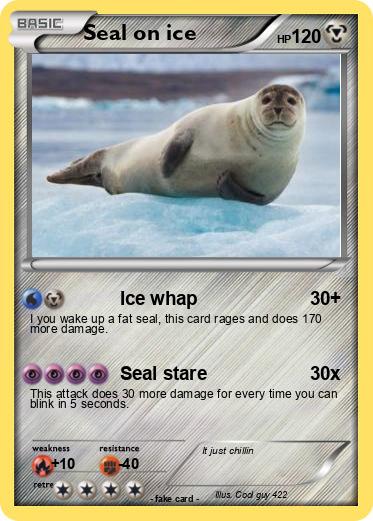 Pokemon Seal on ice