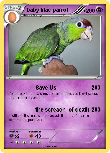 Pokemon baby lilac parrot