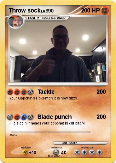 Pokemon Throw sock