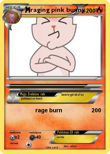 Pokemon raging pink bunny