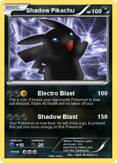 Pokemon Shadow Pikachu
