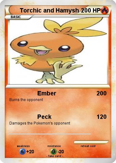 Pokemon Torchic and Hamysh