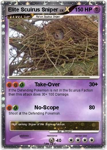 Pokemon Elite Scuirus Sniper