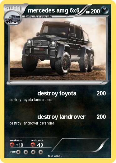 Pokemon mercedes amg 6x6