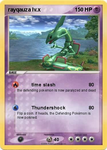 Pokemon rayqauza lv.x