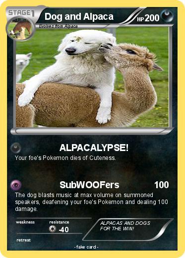 Pokemon Dog and Alpaca