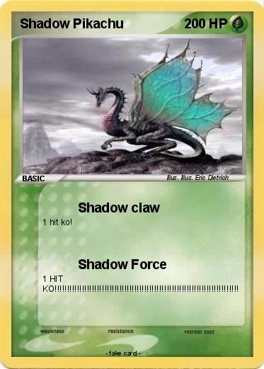 Pokemon Shadow Pikachu