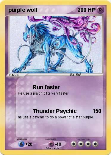 Pokemon purple wolf