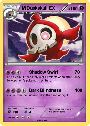 Pokemon M Duskskull EX