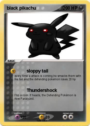 Pokemon black pikachu