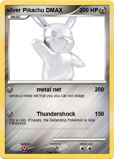 Pokemon silver Pikachu DMAX