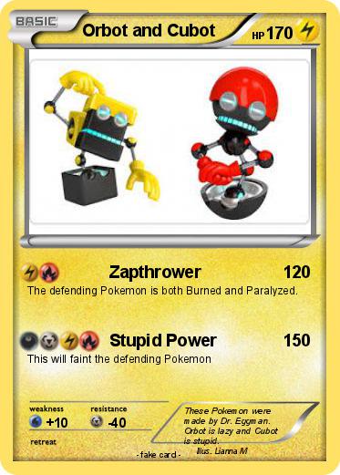 Pokemon Orbot and Cubot
