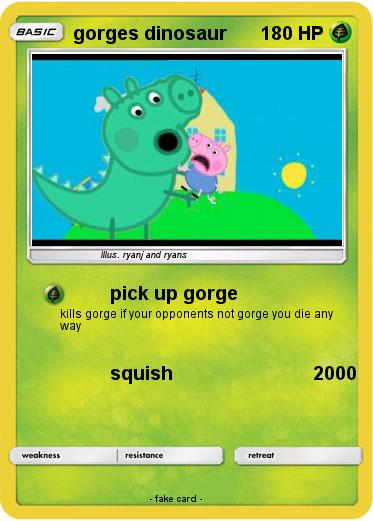 Pokemon gorges dinosaur