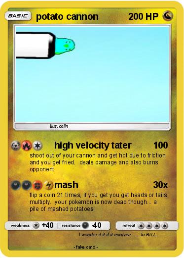 Pokemon potato cannon