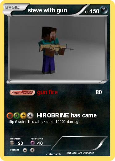 Pokemon steve with gun