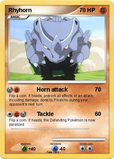Pokemon Rhyhorn