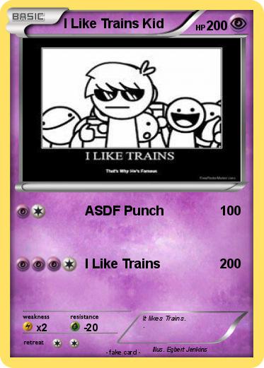 Pokemon I Like Trains Kid