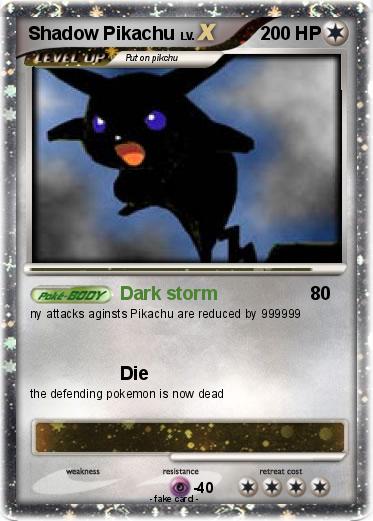 Pokemon Shadow Pikachu