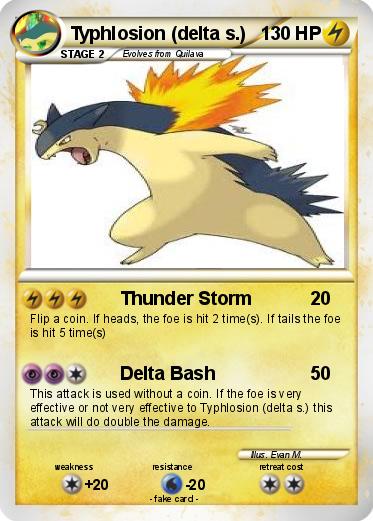 Pokemon Typhlosion (delta s.)