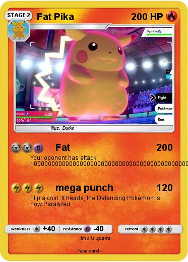 Pokemon Fat Pika