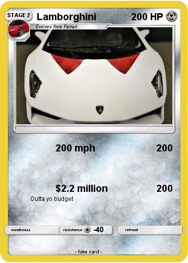 Pokemon Lamborghini