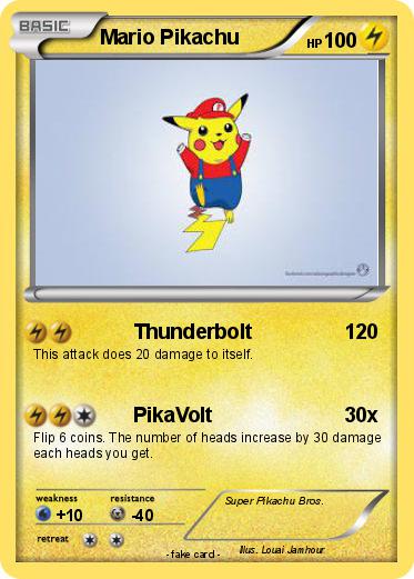 Pokemon Mario Pikachu