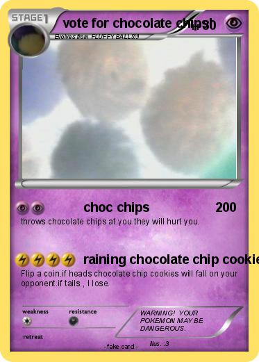 Pokemon vote for chocolate chips!