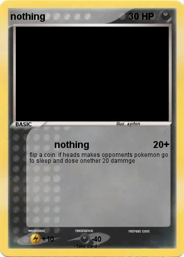 Pokemon nothing