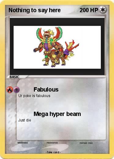 Pokemon Nothing to say here