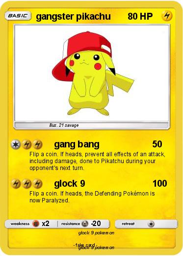 Pokemon gangster pikachu