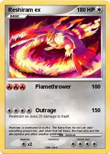 Pokemon Reshiram ex