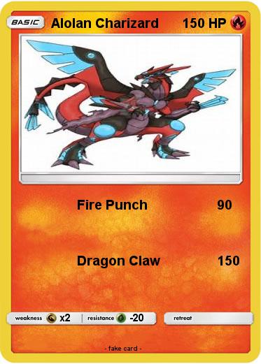 Pokemon Alolan Charizard