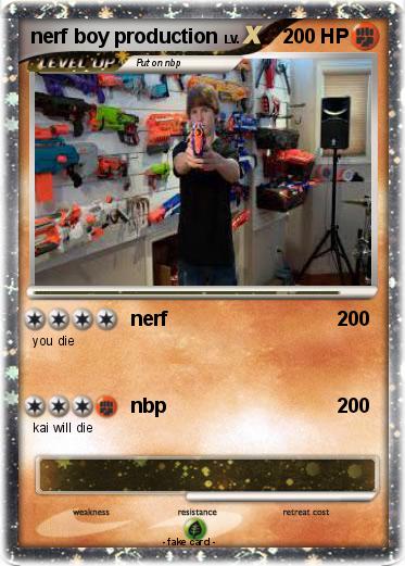 Pokemon nerf boy production