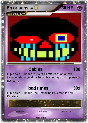 Pokemon Error sans