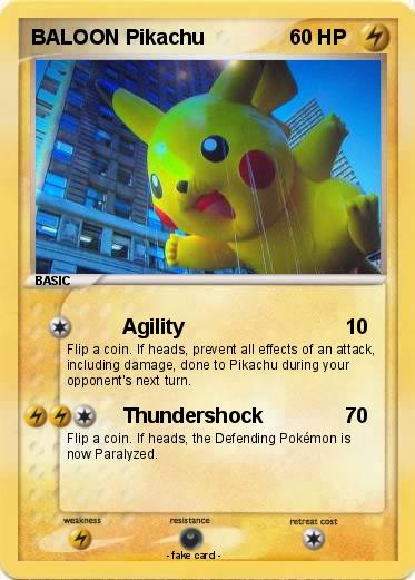 Pokemon BALOON Pikachu