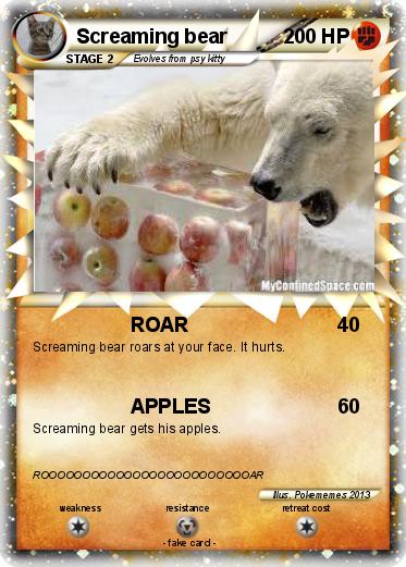 Pokemon Screaming bear