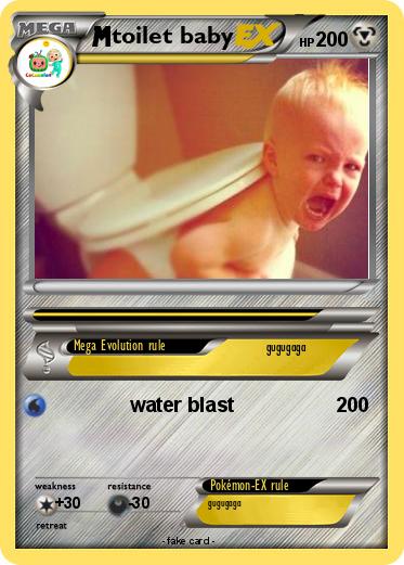 Pokemon toilet baby