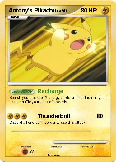 Pokemon Antony's Pikachu