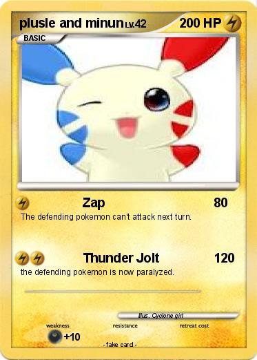 Pokemon plusle and minun