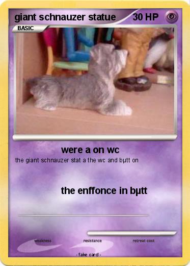 Pokemon giant schnauzer statue