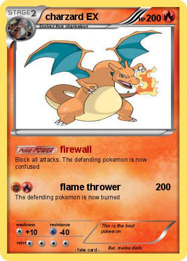 Pokemon charzard EX